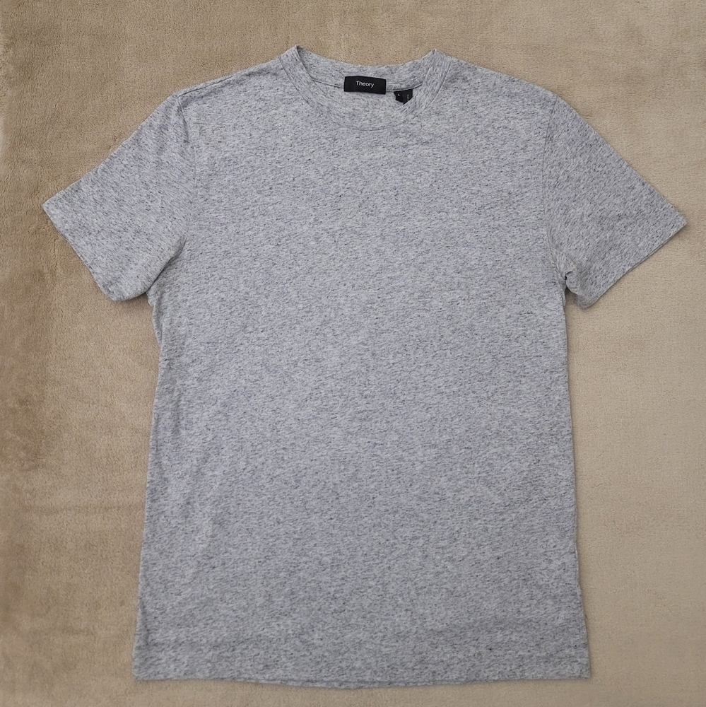 Theory Men's Gray Short Sleeve Tee Shirt Size Small